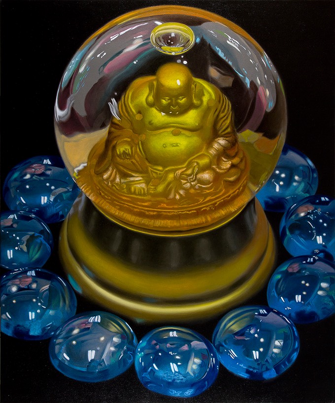 BuddhaGlobe w BlueGlass