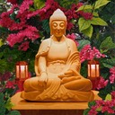 BuddhaWLanterns&Flowers
