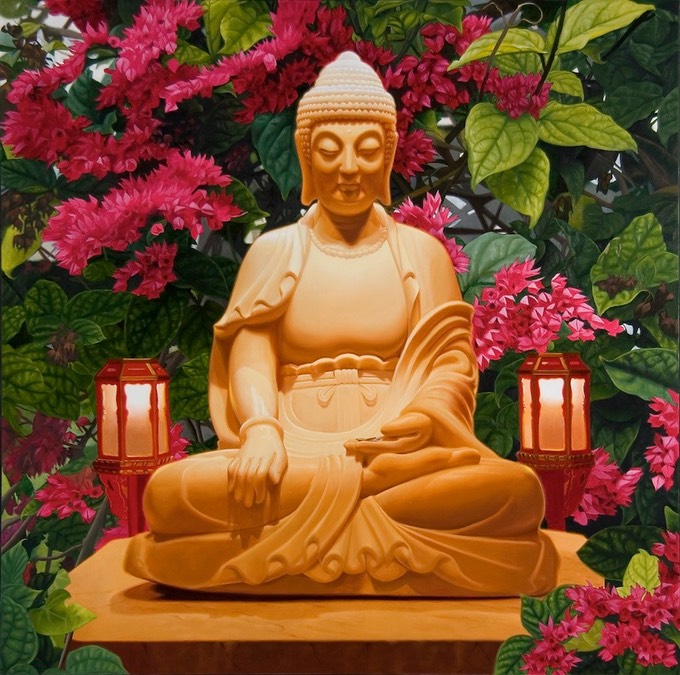 BuddhaWLanterns&Flowers