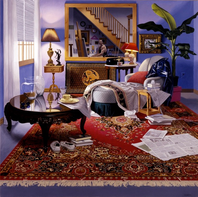 Interior with Self Portrait