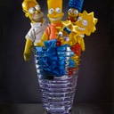 Simpsons In Crystal Vase