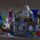 Two White Buddhas and Ariel